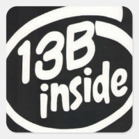 Stickers Moteur rotatif noir 13b