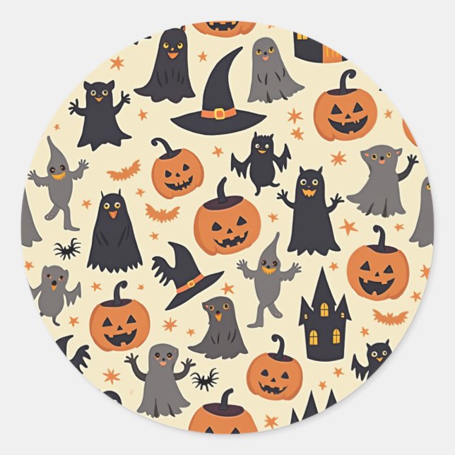 Stickers Motif d'Halloween mignons (Devant)