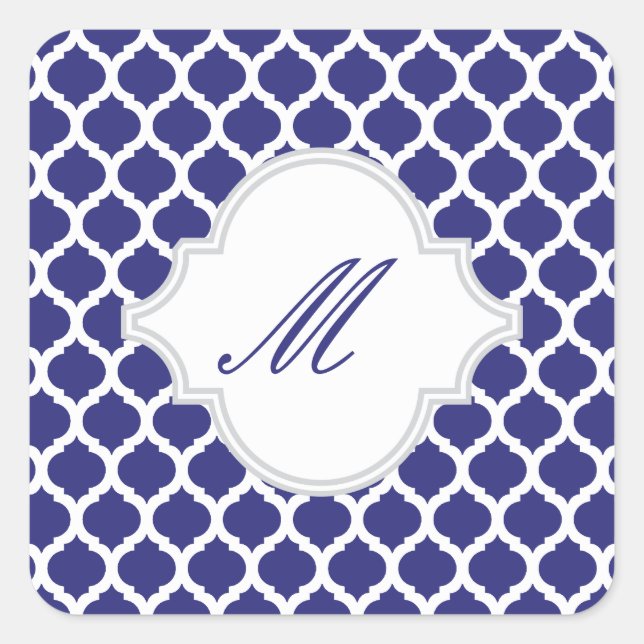 Stickers Motif Royal Blue Marocain (Devant)