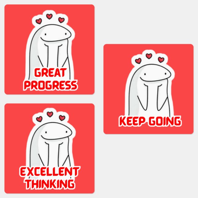 Stickers Motivationnels mignons pour les étudiants (Groupe)