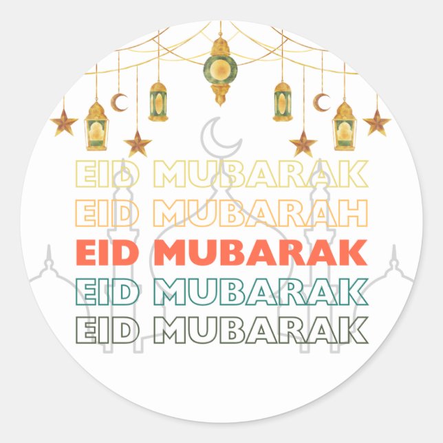 stickers moubarak de l'Aïd (Devant)