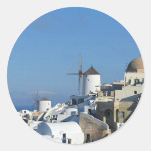 Stickers moulin à vent Oia Santorini