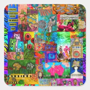 Stickers multimédia fantaisie et colorée