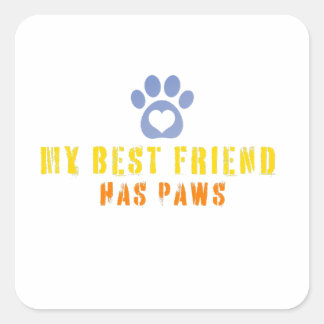 Stickers my best Friend has paws