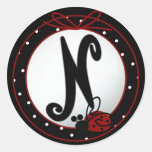 Stickers N ronds initiaux de Ladybug