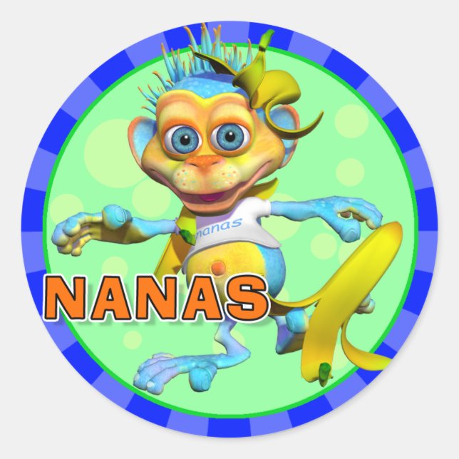 Stickers Nanas amusants (Devant)