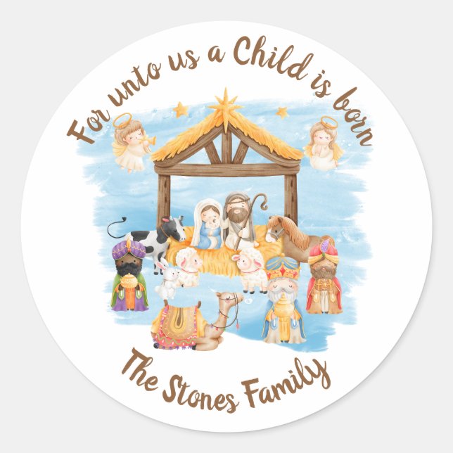 Stickers Nativité (Mignonne de la Sainte Famille d (Devant)