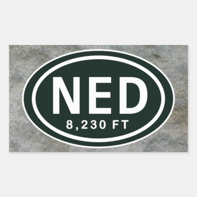 Stickers NED Nederland CO 8,230 FT Elevation (Devant)