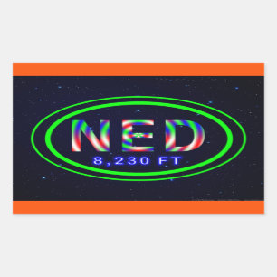 Stickers Nederland CO 8,230 FT Tie Dye Ned