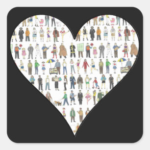 Stickers New York Black Heart