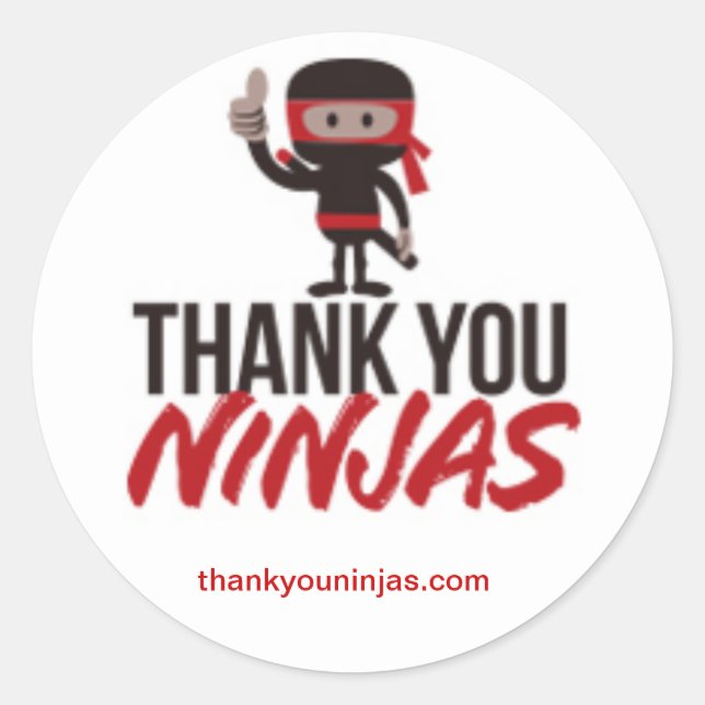 Stickers Ninjas Merci (Devant)