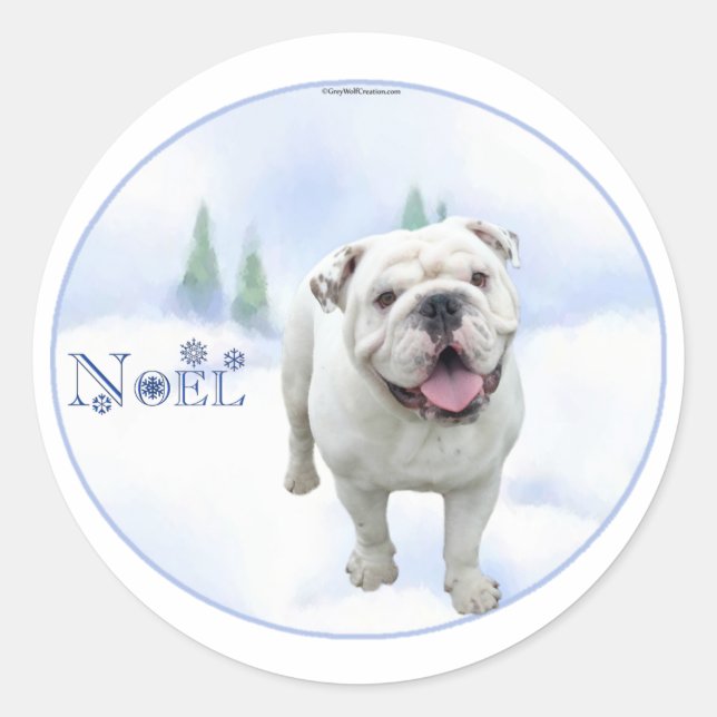 Stickers Noel Bulldog (Devant)