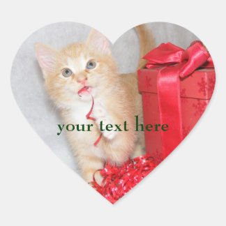 Stickers Noël Cute Kitten