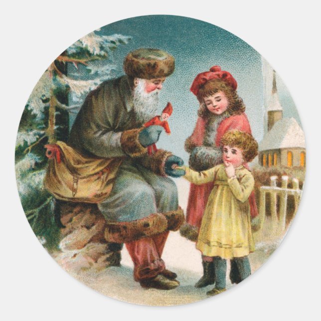 Stickers Noël Père Noël allemand (Devant)