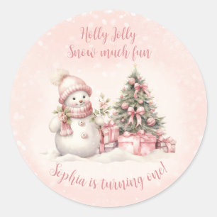 Stickers Noël Snowman vintage 1er anniversaire