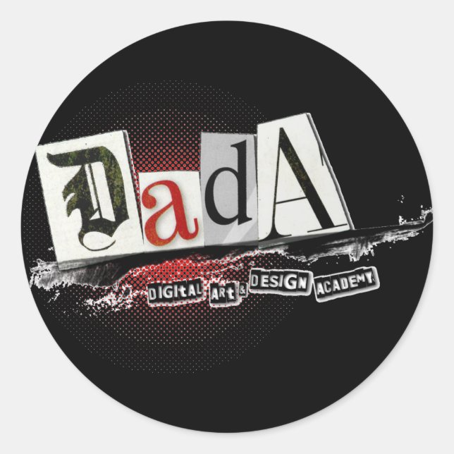 Stickers noirs DADA (20) (Devant)