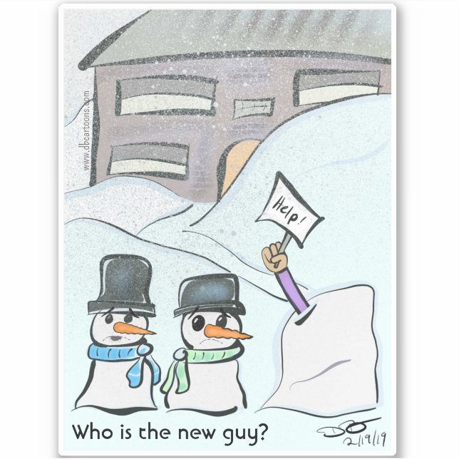 Stickers Nouveau type personnalisé découpé moyen (Devant)