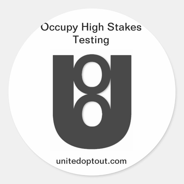 Stickers Occupy Testing (Devant)