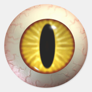 Stickers oeil aux diables jaunes