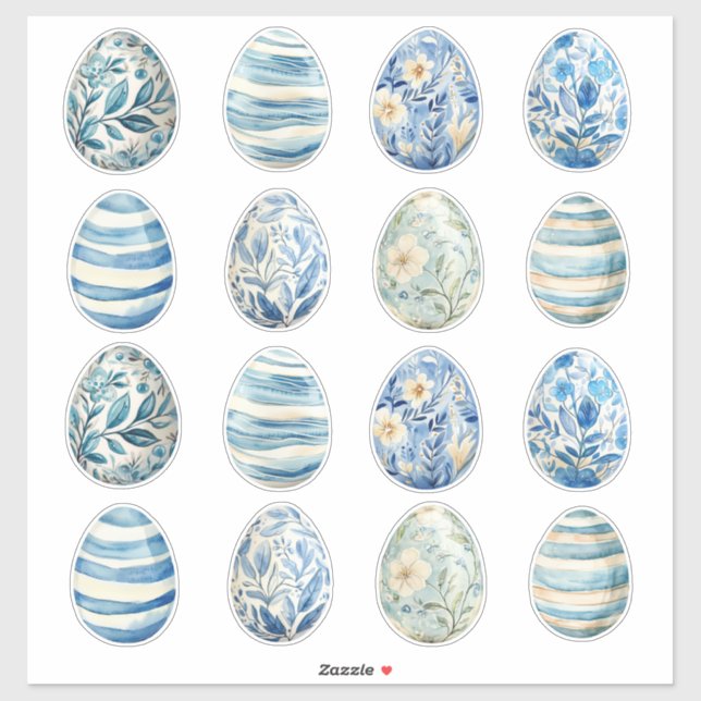 Stickers OEufs de Pâques (Feuille)