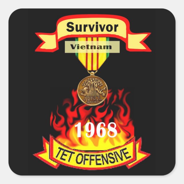 Stickers Offensive de Tet Vietnam Survivor (Devant)