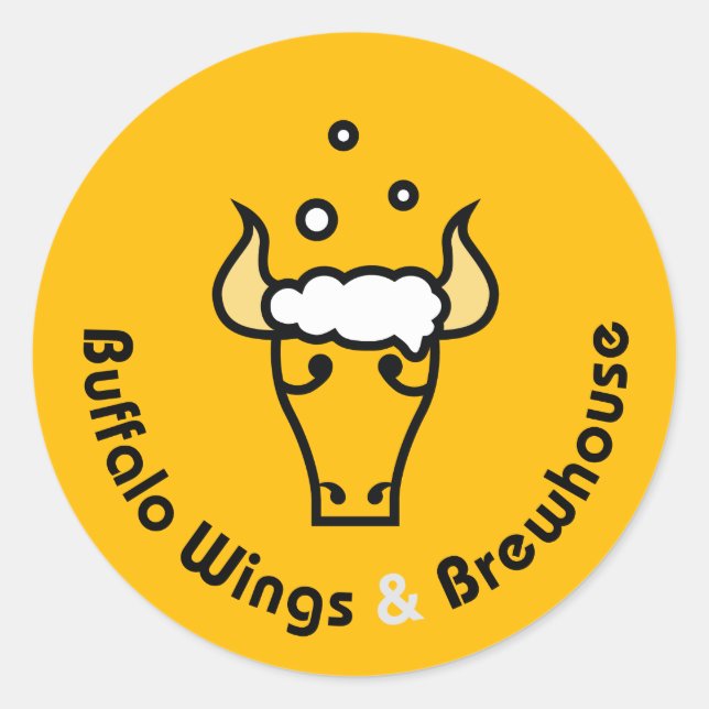 Stickers officiels Buffalo Wings et Brewhouse (Devant)