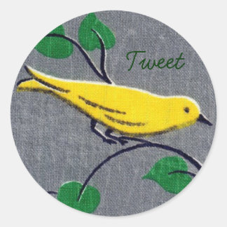 Stickers Oiseau Jaune