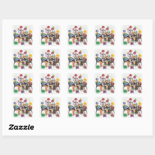 Stickers oiseaux Mah Jongg