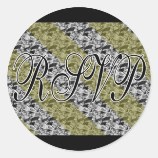 Stickers OR & Argent RSVP / Sceaux Enveloppe