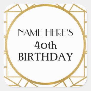 Stickers or Gatsby Art déco années 1920