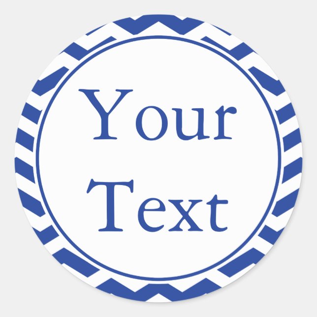 Stickers ou Étiquettes bleus et blancs avec texte  (Devant)