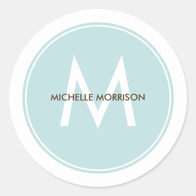 Stickers ou Étiquettes d'étiquette cadeau Cercle C (Devant)