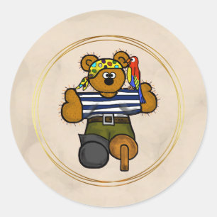 Stickers Ours Pirate Teddy