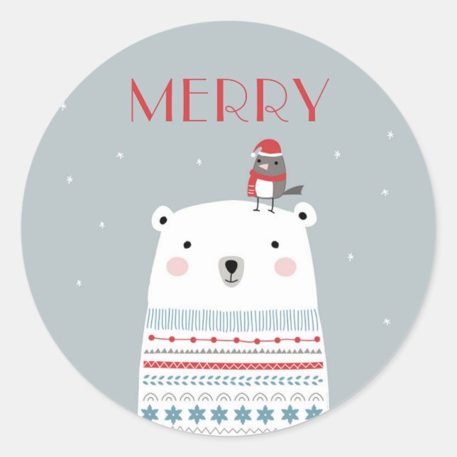 Stickers Ours Polaire (Devant)