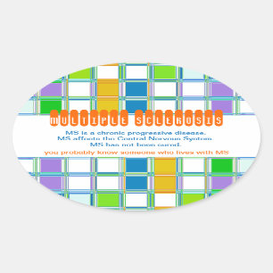 Stickers ovale de sensibilisation à la SP pour la