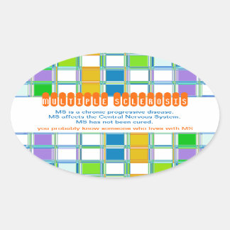 Stickers ovale de sensibilisation à la SP pour la 