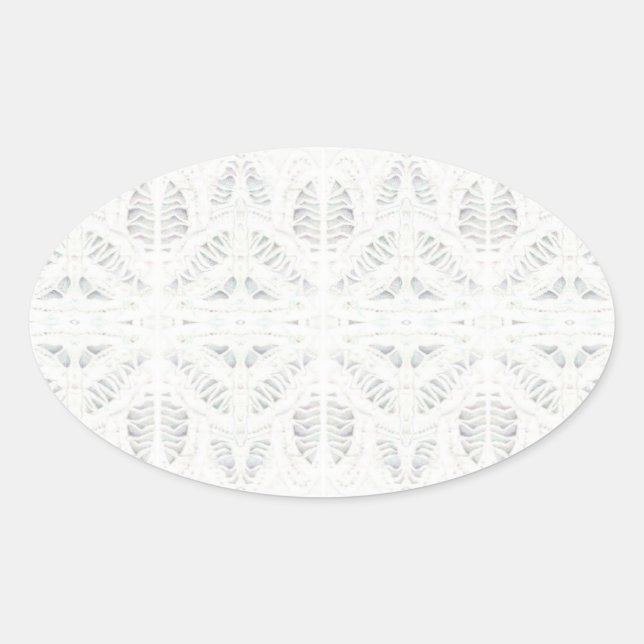 Stickers Ovaux BATTENBURG LACE (Devant)