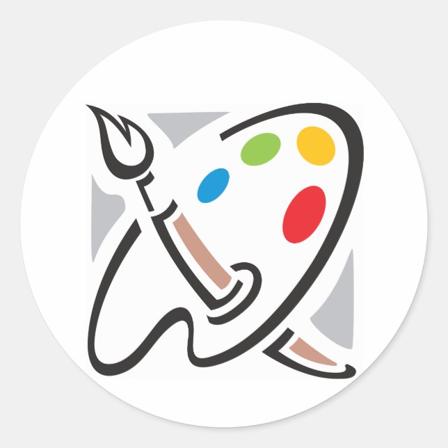 Stickers Palette Peintres (Devant)