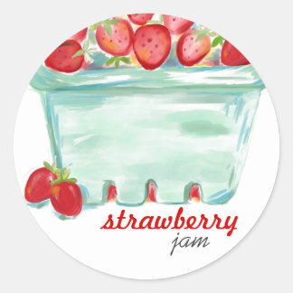 Stickers Panier de fraises