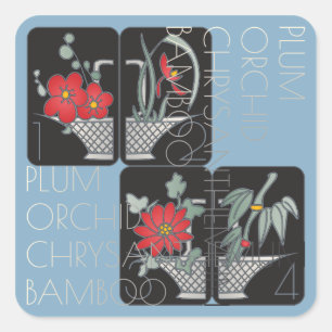 Stickers Panier Mah Jongg