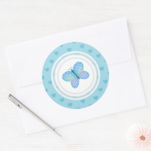 Stickers Papillon Et Coeur