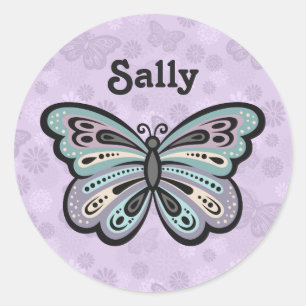 stickers papillon gras