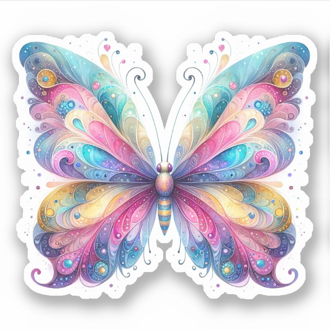 Stickers papillon Pastel (Devant)