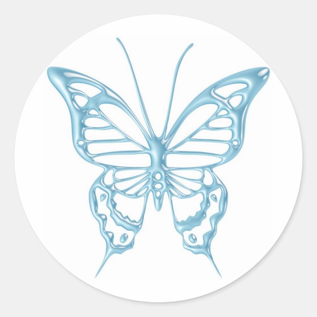 Stickers Papillons bleuets... ! (Devant)