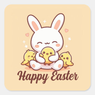 Stickers Pâques Mignonnes Bunny ! Stickers de Pâqu