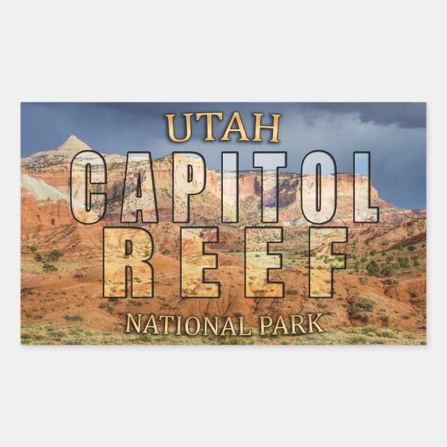 Stickers Parc National du Capitol Reef (Devant)
