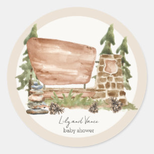 Stickers Parc national étiquette rond
