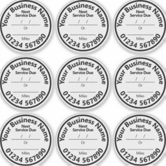 Stickers pare-brise pour le service du véhicule su