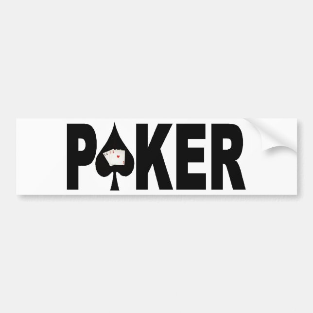 Stickers pare-chocs du lecteur POKER (Devant)