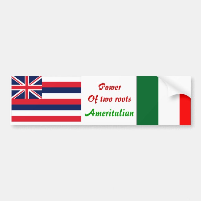 stickers pare-chocs italiens américains (Devant)